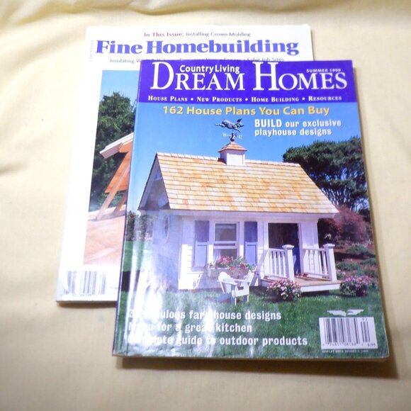 (2) Vintage ~~~  Country Living DREAM HOMES  & Fine Homebuilding ~~~ - Picture 1 of 5